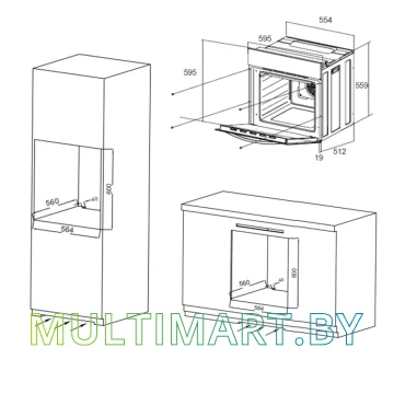 Электрический духовой шкаф MAUNFELD EOEC.564TB картинка 15
